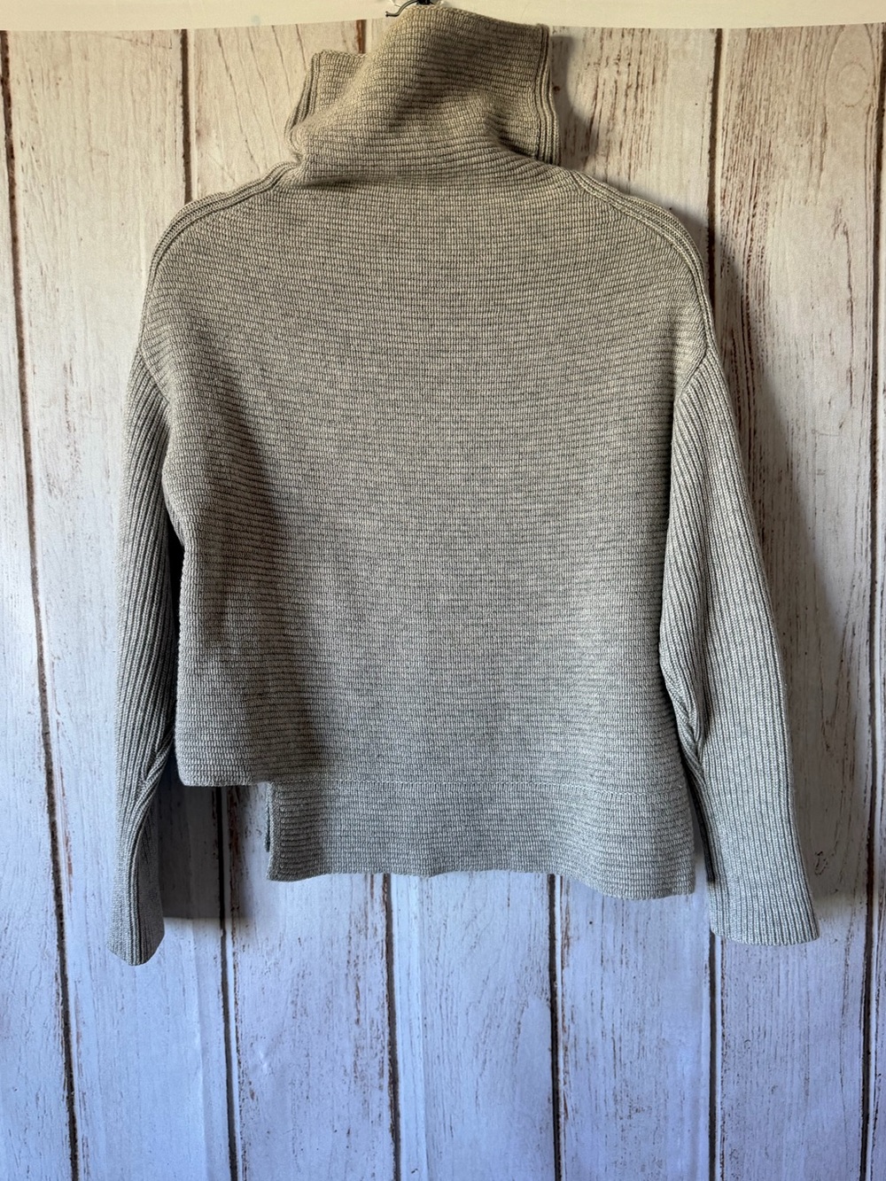 Babaton Turtleneck Sweater Size S Grey Wool Cashmere Ribbed
Knit